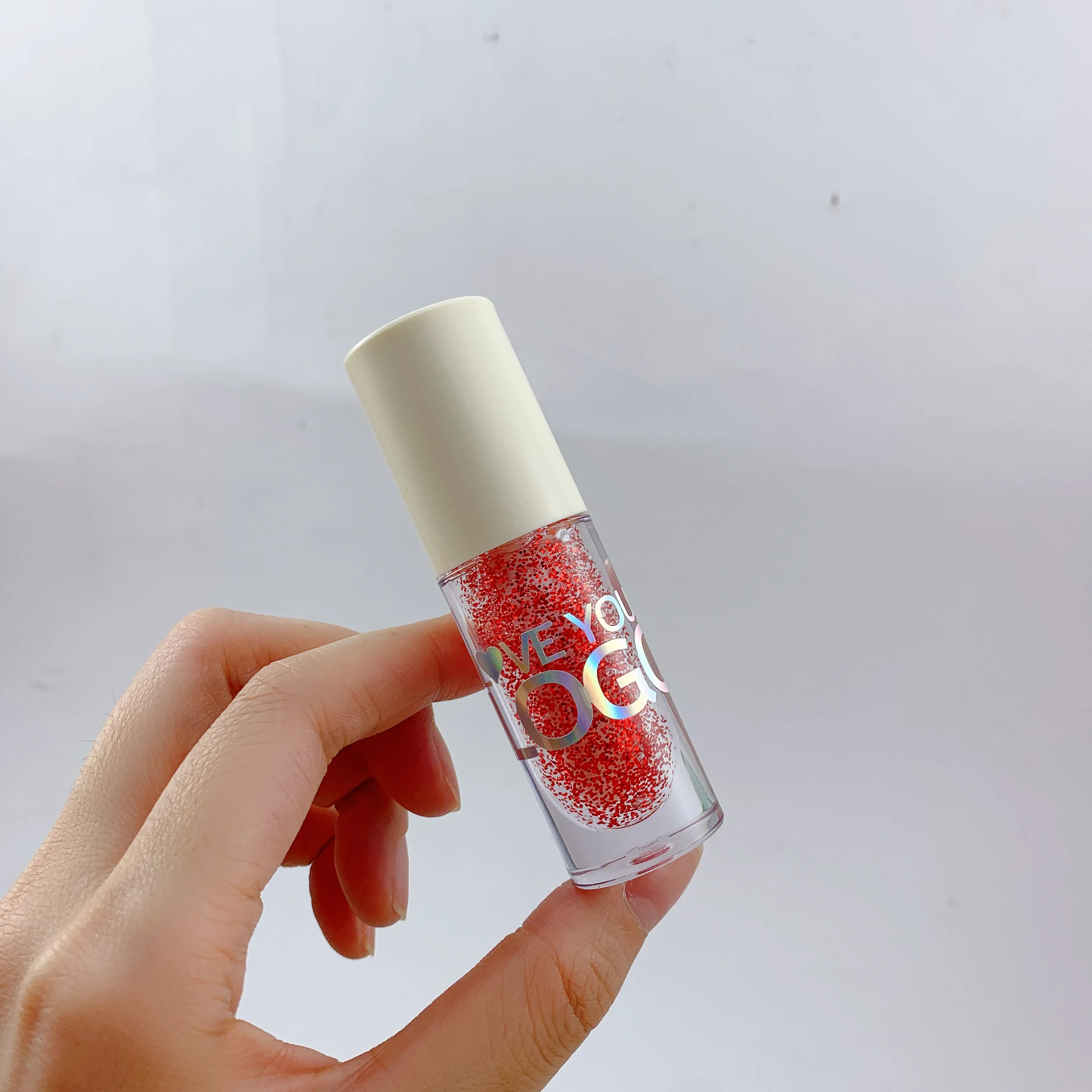 Clear Lip gloss tube Transparent Acrylic Cosmetic Empty Tube Custom Logo empty lip gloss tubes