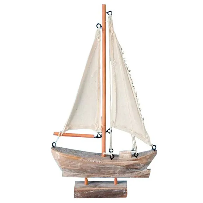 Wooden Decorations Home Decor Handcrafted Nautical Wooden Sail Boat