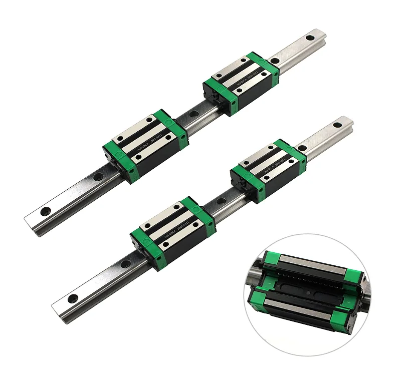 High load capacity with low noise linear guide rail block HGR20 HGH20CA HGW20CA for CNC machinery