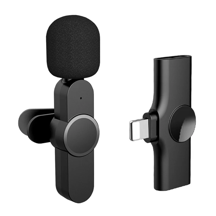 
Hot Selling Noise Cancelling Lavalier Microphone Lightning portable 2.4G mobile wireless microphone set 
