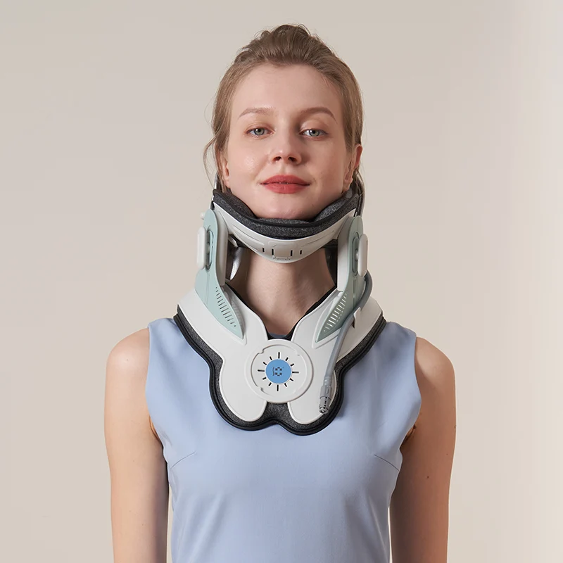 Unique Health Care Product CE TGA US Certified Custom Hard Cervical Neck Decompression Brace Collar Cervical Collar  with Airbag