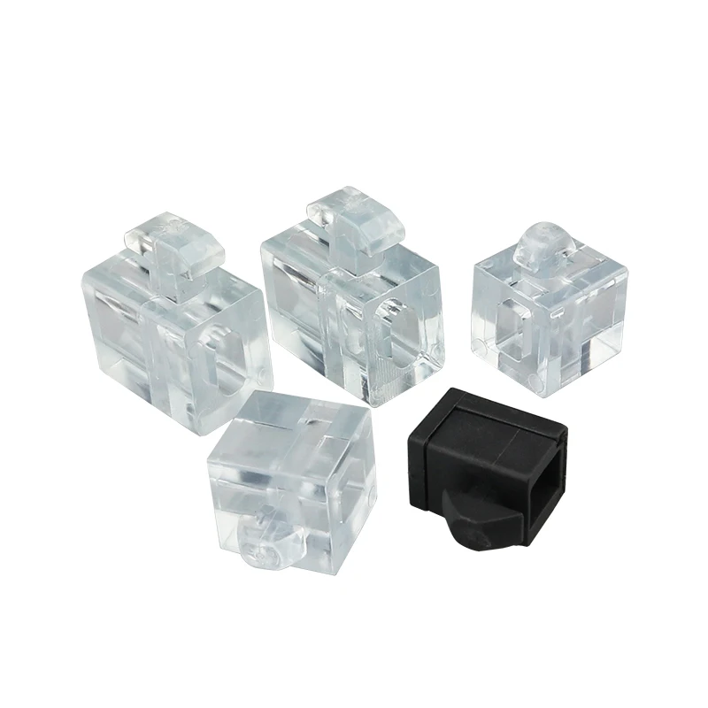 Interval Connection Block Industrial Aluminum Profile Accessories Transparent Rubber Granules 2020/3030/4040/4545 Plastic Block