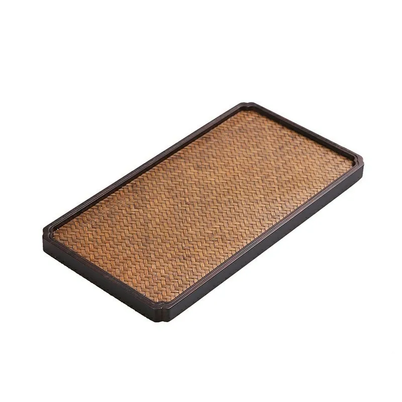 melamine wood plate Tea table heavy bamboo mat noodles dry infusion tray tea tray tea set accessories plate display wood holder