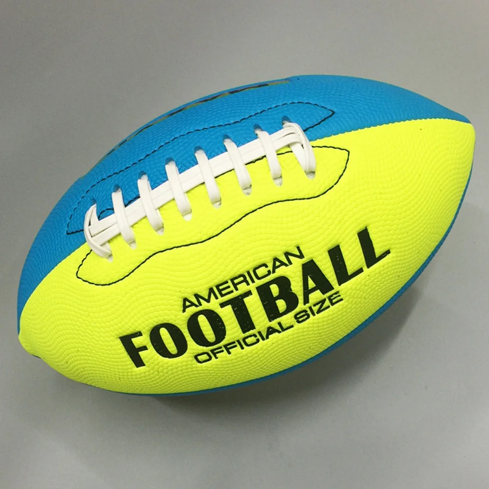composite pu leather size 9 OEM league training balls Youth Adult custom printed machine stitched American football