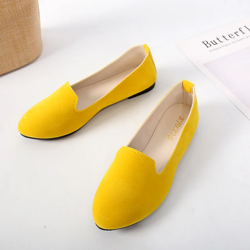 
2021 Wholesale Cheap Women Flats Shoes Fashion Ladies Footwear Loafer Shoes Casual Leather Flat Shoes for Women and Ladies 