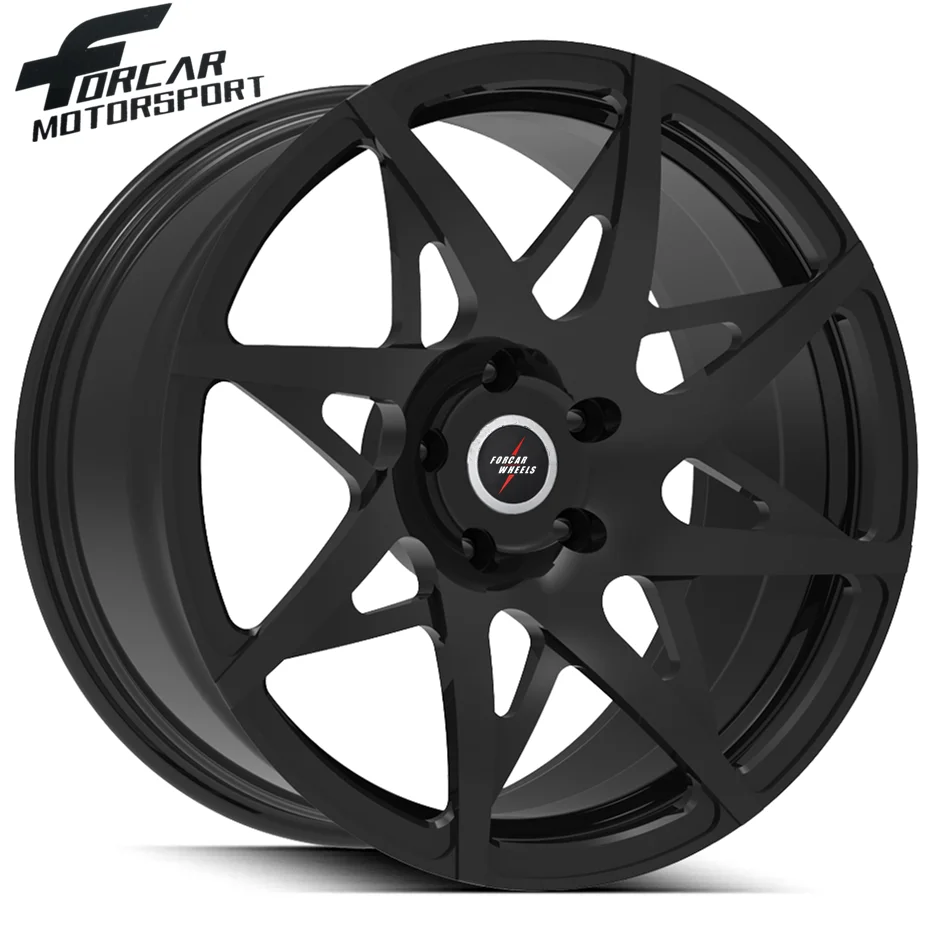 Forcar Concave 5 Holes 16 17 18 Inch Silver and Black Passenger Car T6061 Custom Popular in Market Wheels