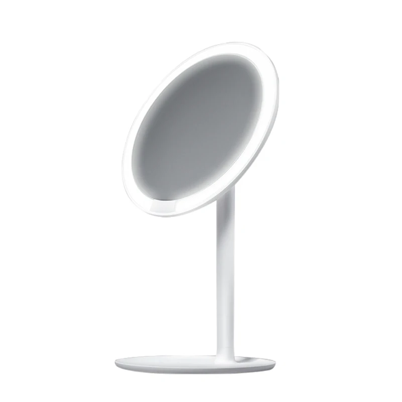 Xiaomi Mijia AMIRO HD Mirror Dimmable Adjustable Countertop 60 Degree Rotating 2000mAh Daylight Cosmetic Makeup Led Mirror