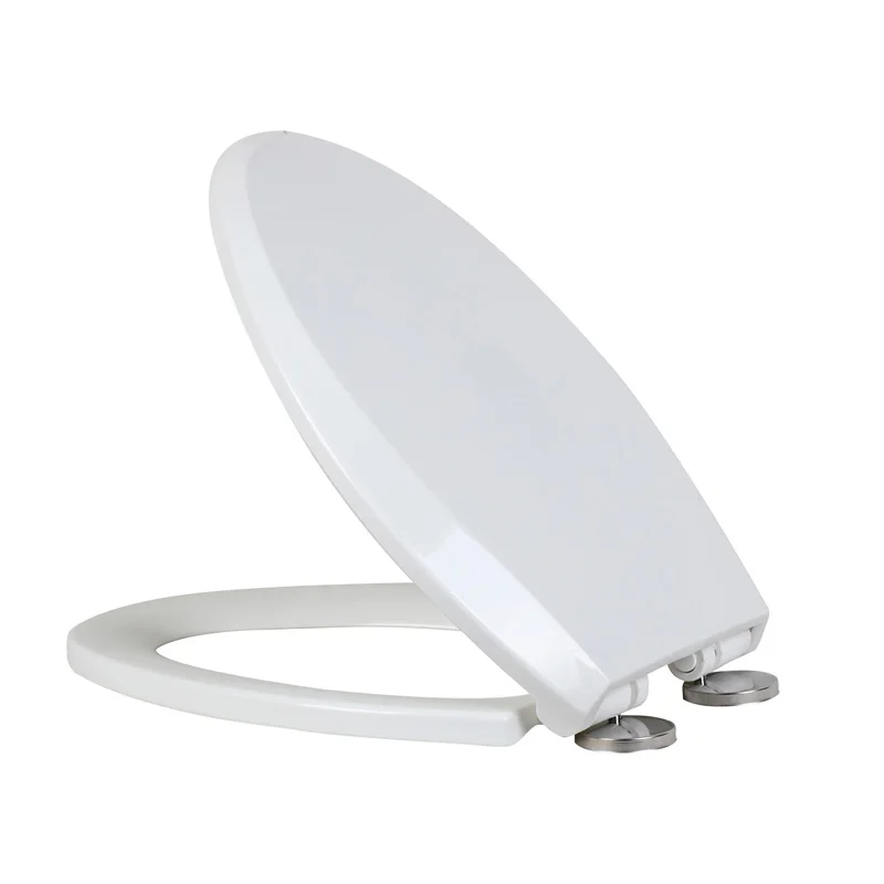 Hot sales toilet lid KJ-896C in China good quality modern PP plastic soft close toilet seat cover with six buffers