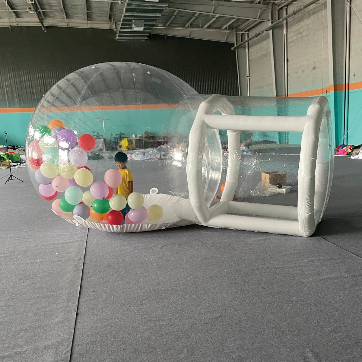 Custom PVC Transparent Clear Inflatable Bouncy Balloon Dome Event Glaming Tent Boubble House for Kids