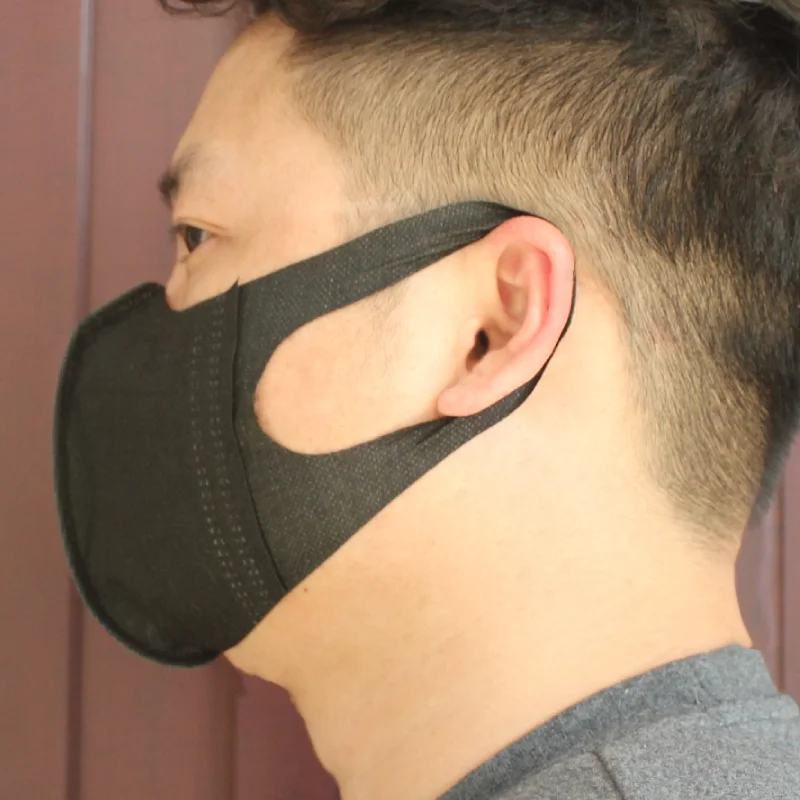 Лидер продаж, Высококачественная Черная 3D одноразовая маска BFE95, цветная маска для лица