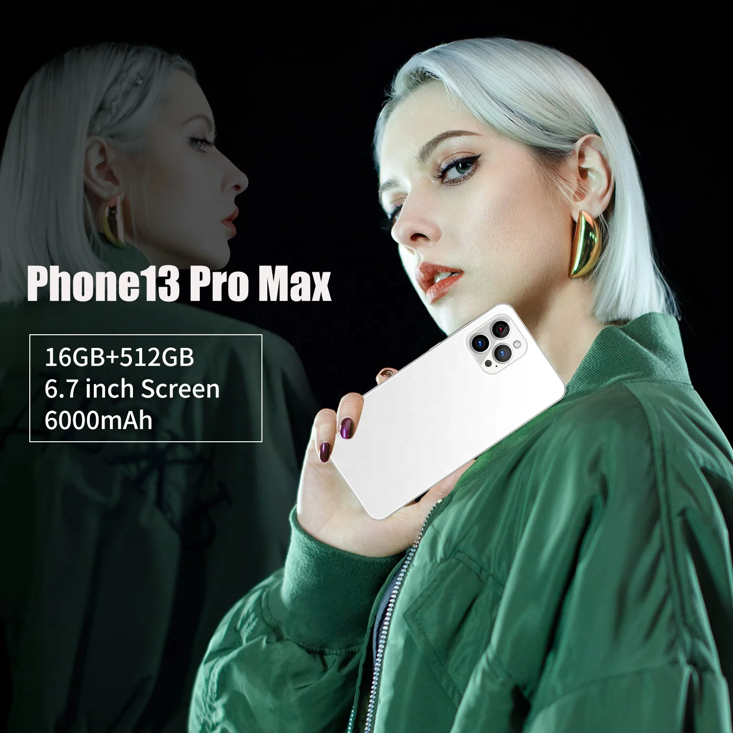Новое поступление 2021 мобильный телефон i13 pro max 512 ГБ распознавание лица разблокированный сотовый две карты двойной режим ожидания
