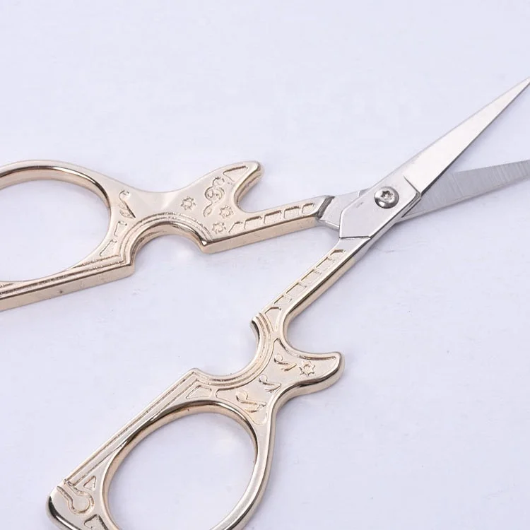 wholesale antique gold embroidery scissors