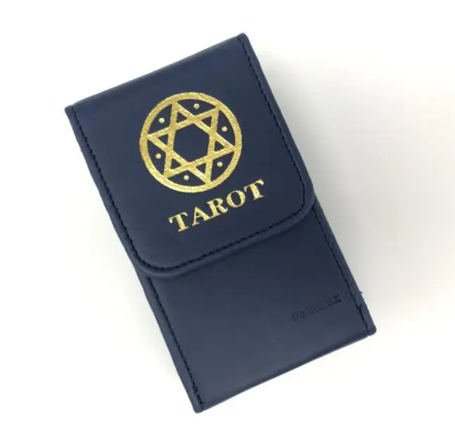 Large capacity leather Tarot Cards Box Pu Leather Custom Assorted Storage Tarot Cards Box Tarot Storage Box