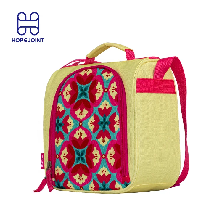 Insulation Bags Waterproof Portable Insulated Cartoon Character Kids Lunch Dual Compartment Cooler Bag Thermal Fabric For