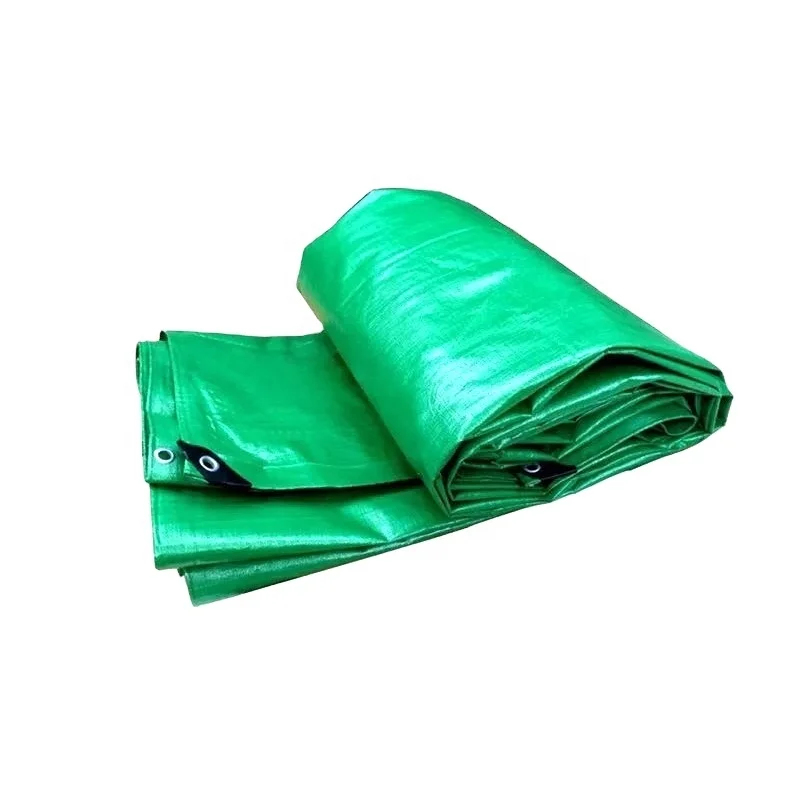 Million green industrial heavy duty transparent fabric double side water proof pe tarpaulin lona poly tarp sheet
