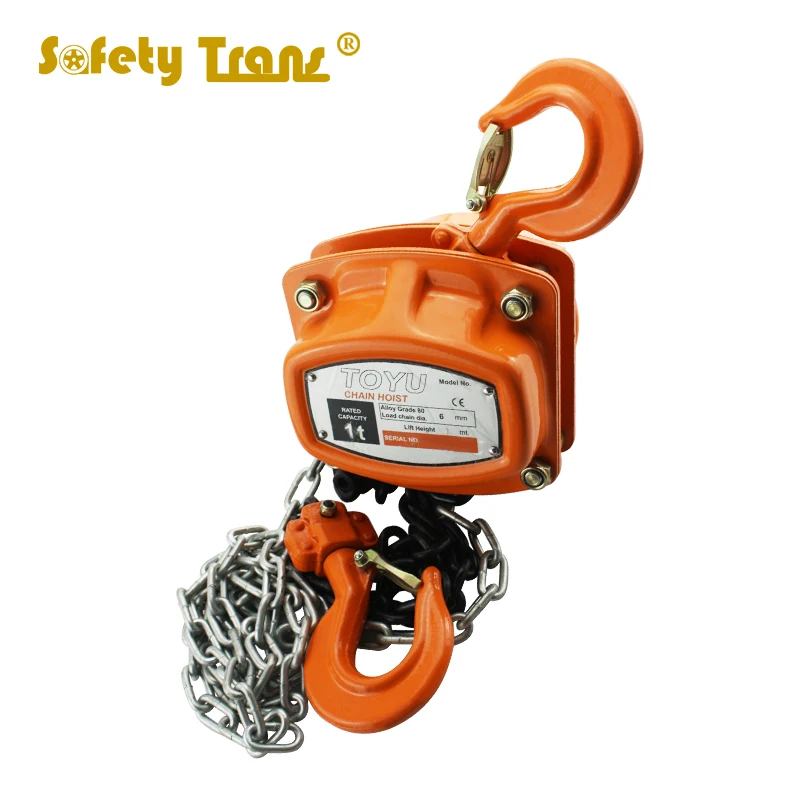 Heavy Duty Lever Hoist 1 or 2 Ton mini Hand Lift Chain Block  Lift Lever Block Hoist Alloy Steel with Hooks