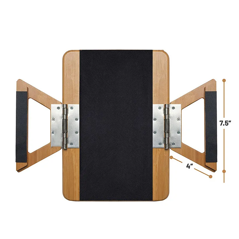 Customization Wholesale Bamboo Clip square Tray Sofa Table for Wide Couches Portable Sofa Arm Table