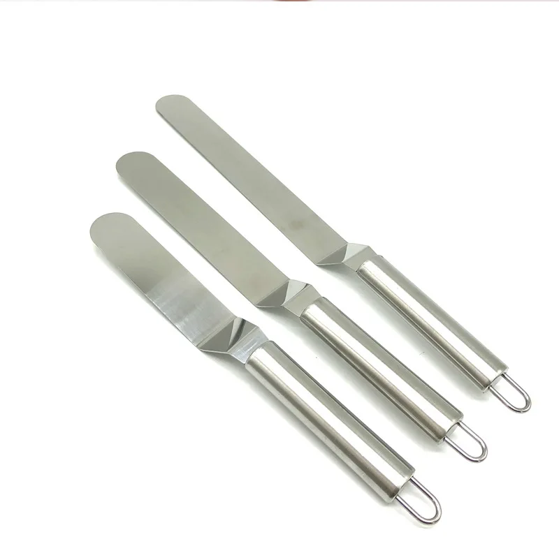 
Home Kitchen or Bakery High Grade Stainless Steel Angled Icing Spatula Cake Frosting Spatula 