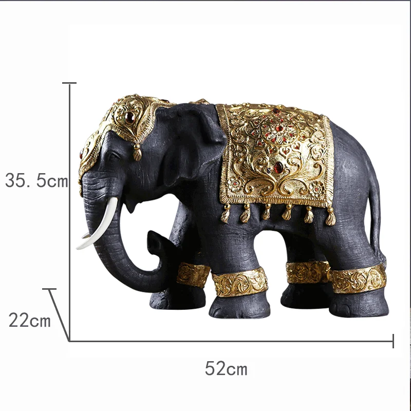 Made China Polyresin Statue Home Decor Craft Home Decor Luxury Accessories Polyresin Elephant