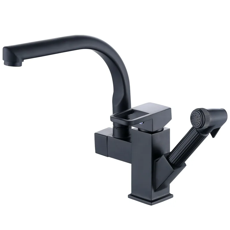 Multi functional Pull Out Kitchen faucet with Sprayer Kitchen taps 360 Swivel Kitchen sink faucet
