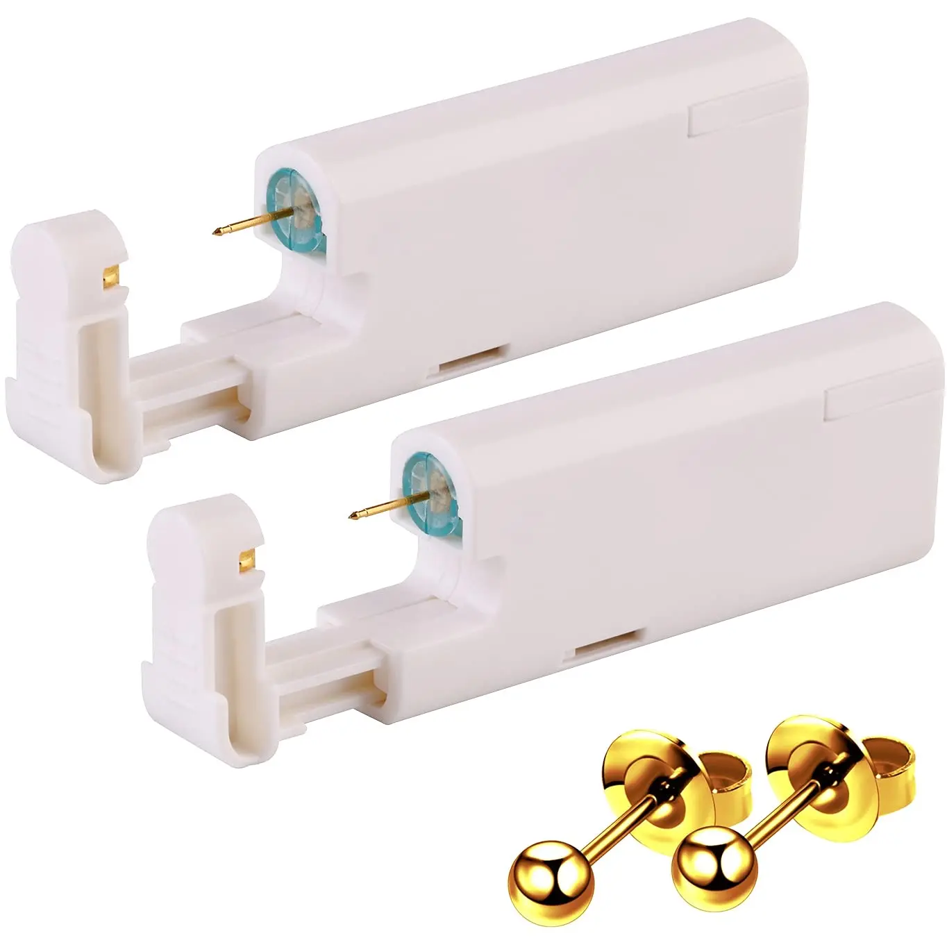 Серьги-гвоздики с пистолетом для пирсинга, Одноразовый Стерильный Комплект для пирсинга тела, ушей, носа, инструмент с гвоздиком, безопасный портативный комплект для Пирсинга Ушей