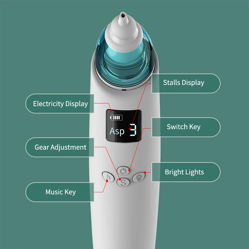 electronic nasal aspirator mucus extractor for babies