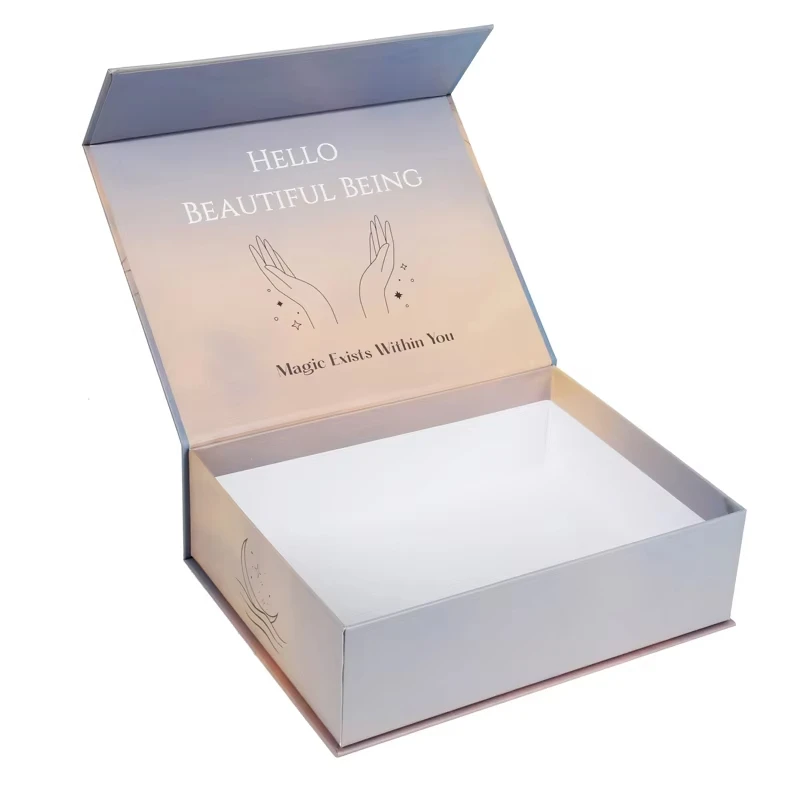 Custom printing rigid cardboard box beauty cosmetic make up brush packaging box paper magnet gift box