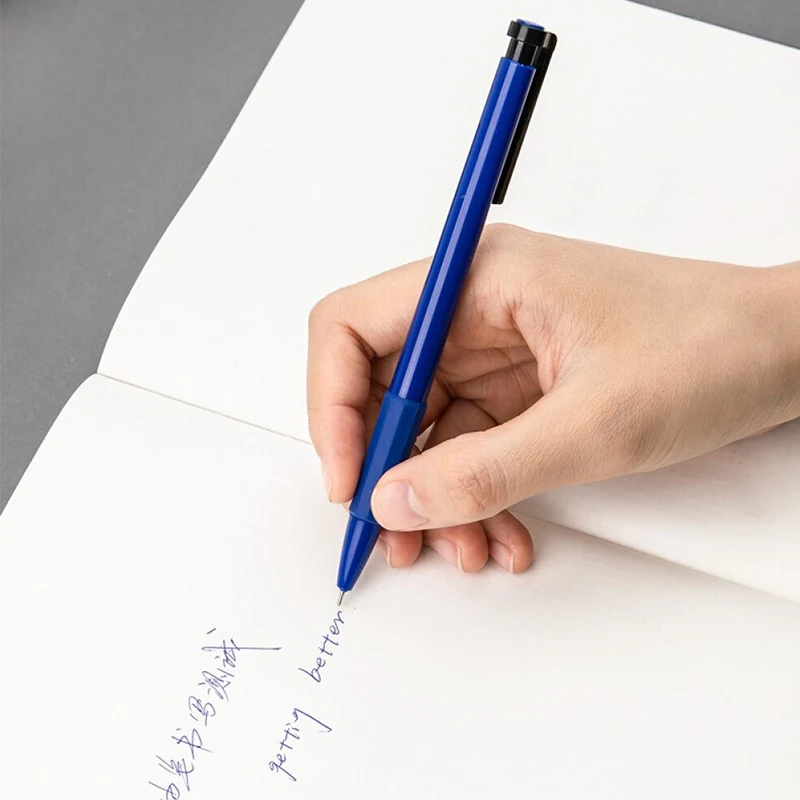 Medium Point (1.0 mm) 36-Count Pack of Bulk Pens Flexible Round Barrel for Writing Comfort