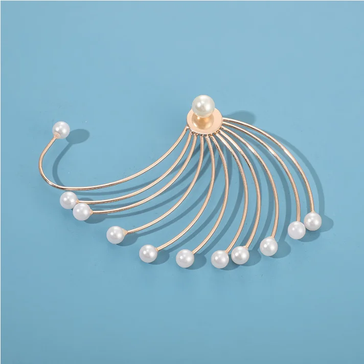 
XUNBEI 2021 new free fashion korean jewelry pearl drop earrings for women 