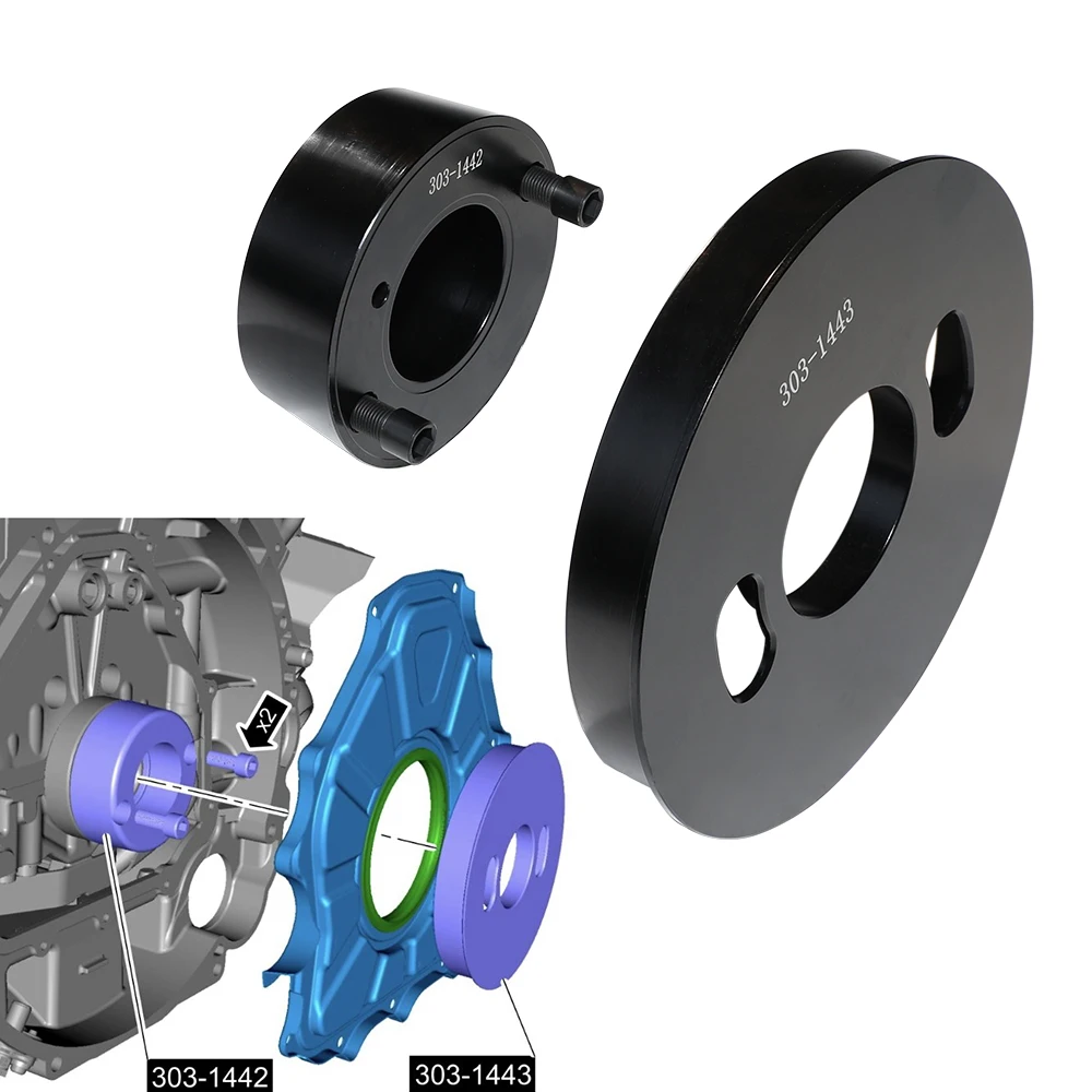 Инструмент для установки заднего масляного уплотнения коленчатого вала двигателя Land Rover V6 3 0 T
