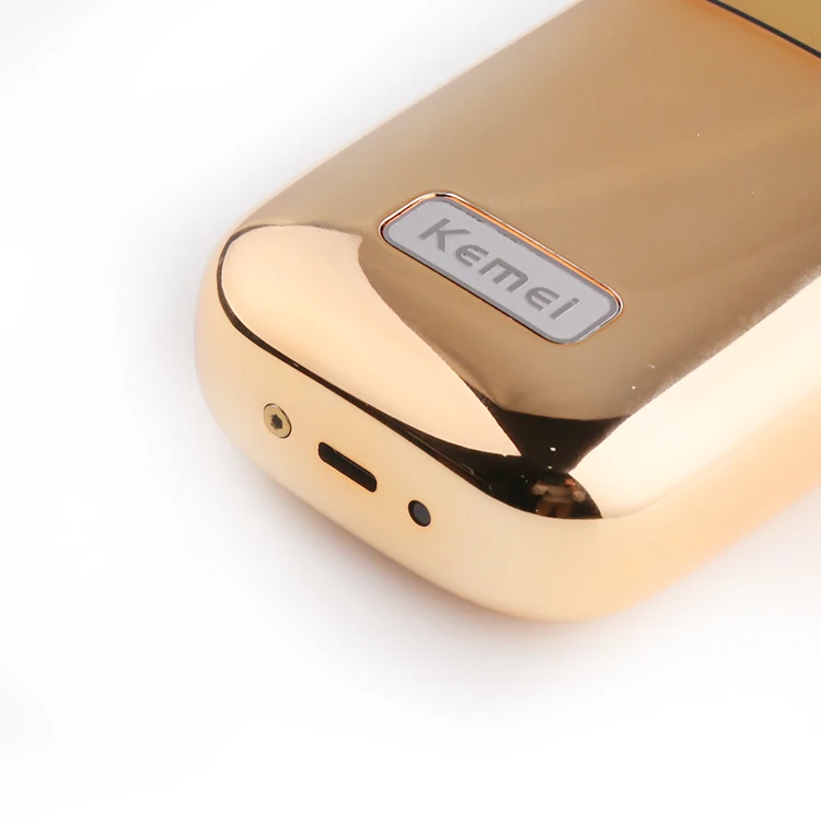 KEMEI LUHAO KM-TX1 перезаряжаемые двойные лезвия высококлассная металлическая USB-зарядка в подарочной коробке
