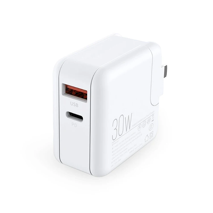 Лидер продаж, зарядное устройство PD30W с портами типа C, универсальный адаптер для телефона, вилка для США/ЕС/Великобритании, зарядное устройство Pd