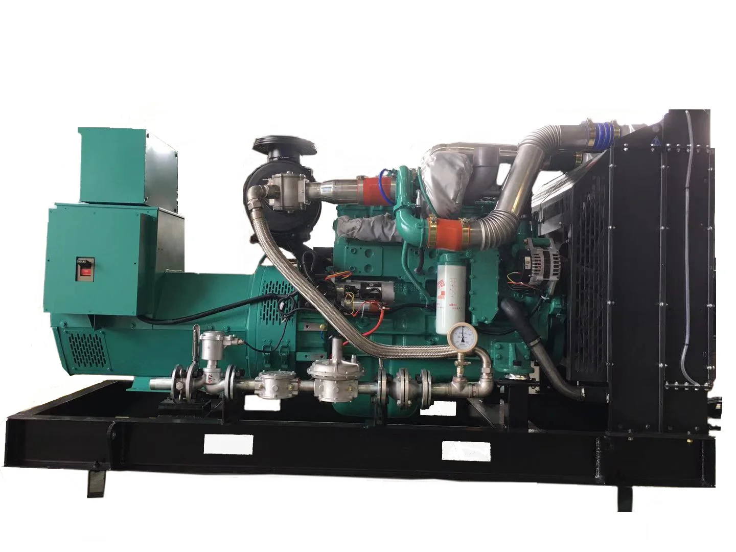 High efficiency 50kw 80kw 100kw 1500RPM Biogas /Hydrogen/Methane/LPG/CNG Natural gas silent canopy domestic power Generator