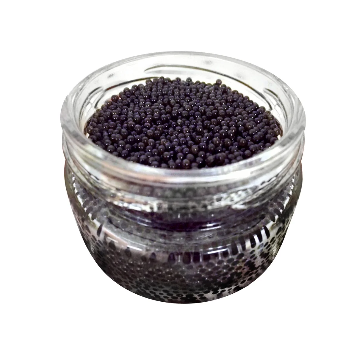 Pasteurized farmed bester fish roe pre-packed in jar from fishfarm