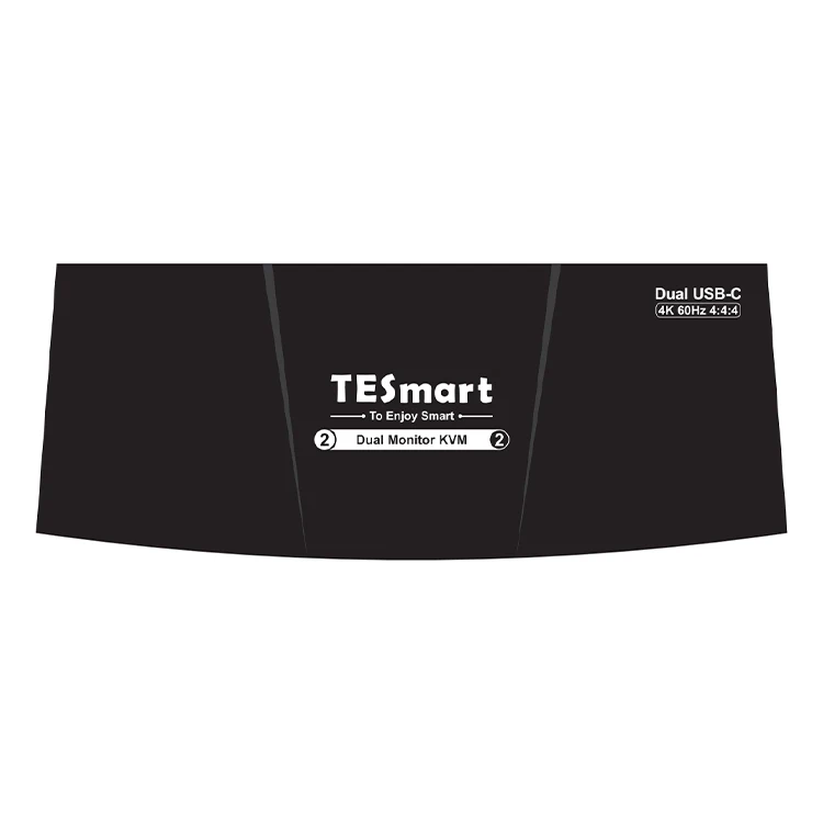 TESmart KVM Switch 2x2 Support USB 3.0 4K 60HZ USB-C Dual Monitor KVM Switches
