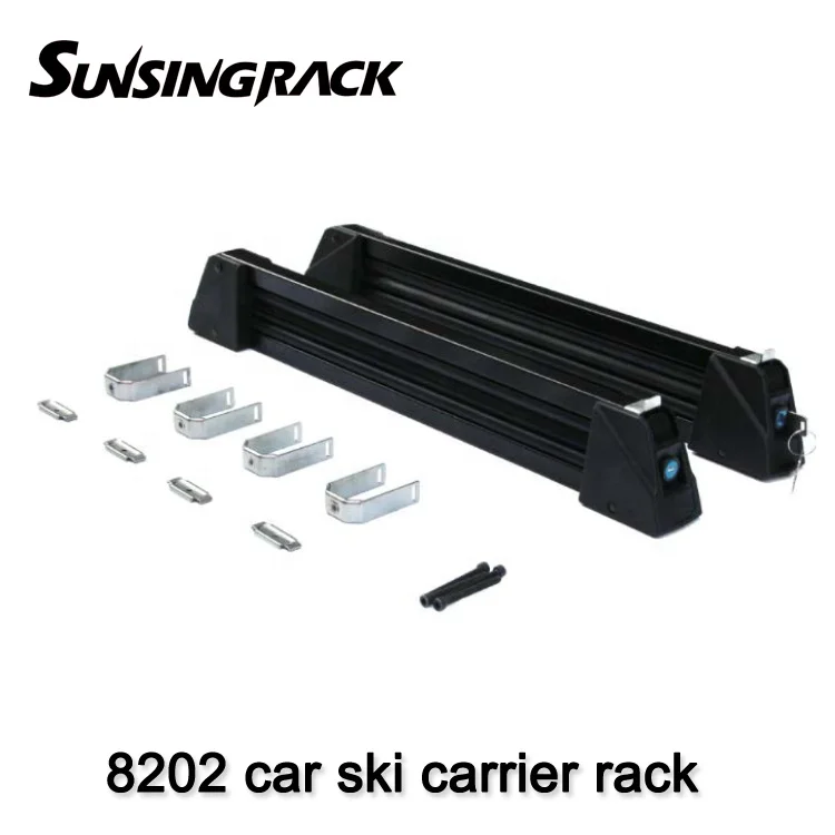 8202 Universal Aluminum car roof ski carrier ski rack