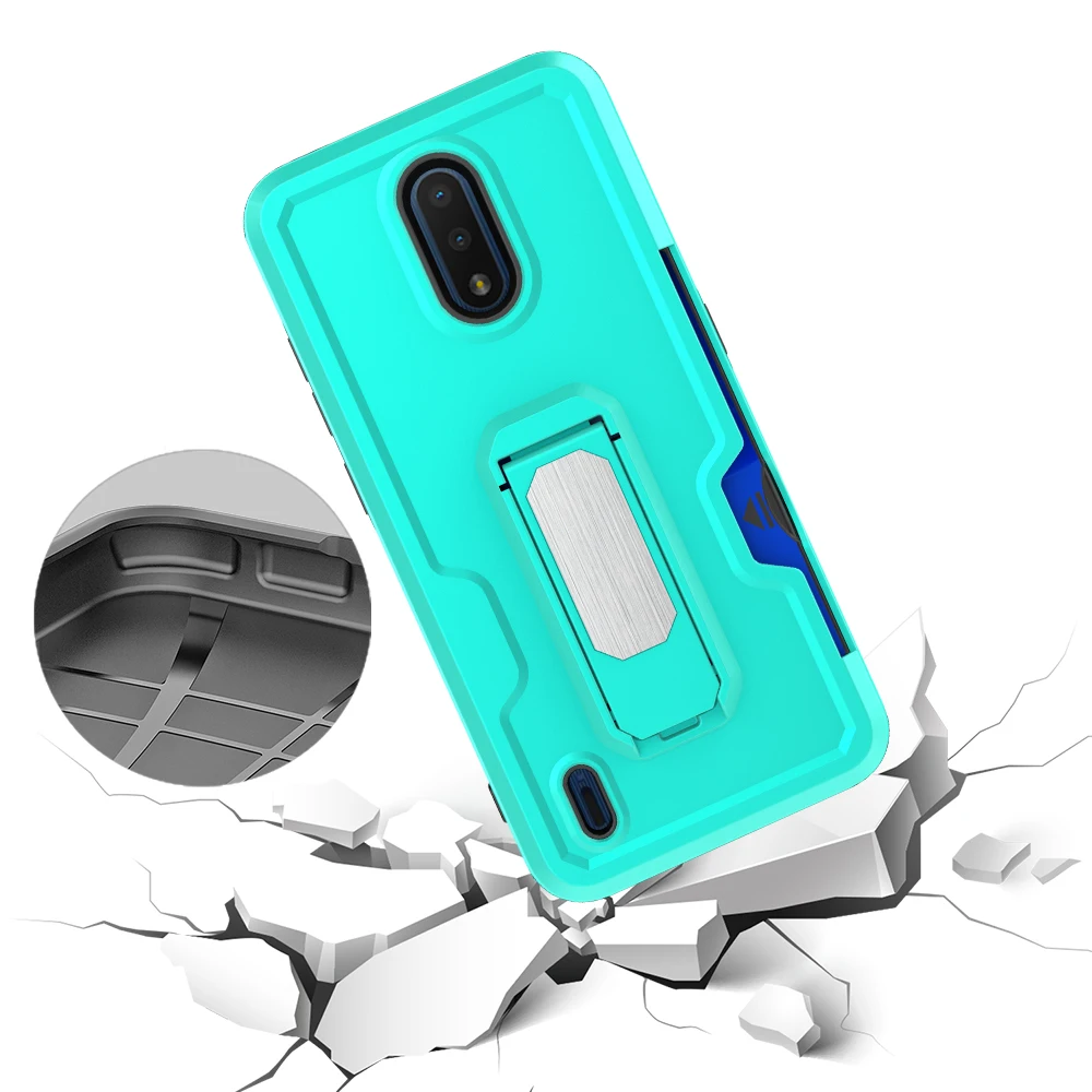 Strongly recommend new arrival 2 in 1 magnetic absorb kickstand shockproof card holder for NOKIA mobile phone case cover card sl