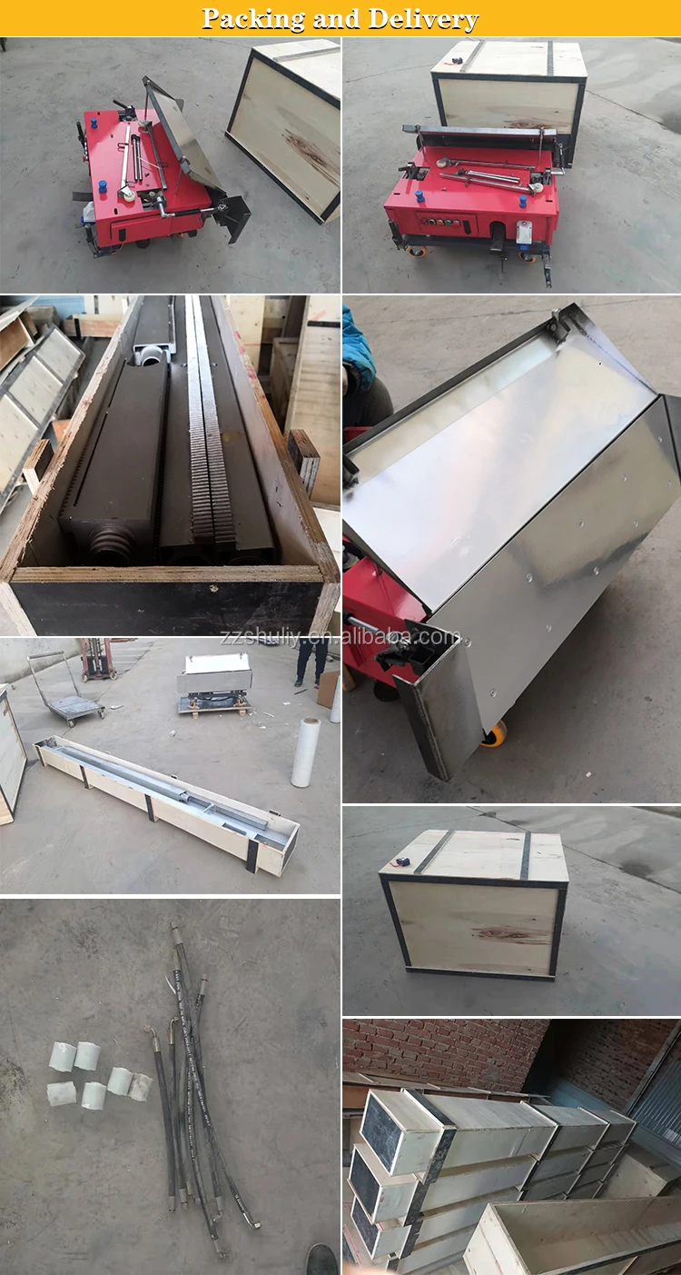 china supplier automatic wall plastering and rendering machine price