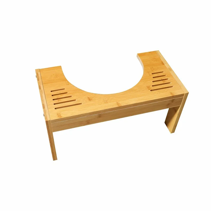 
Manufacturer sale modern Eco-friendly wooden bathroom toilet stool squatting stool 
