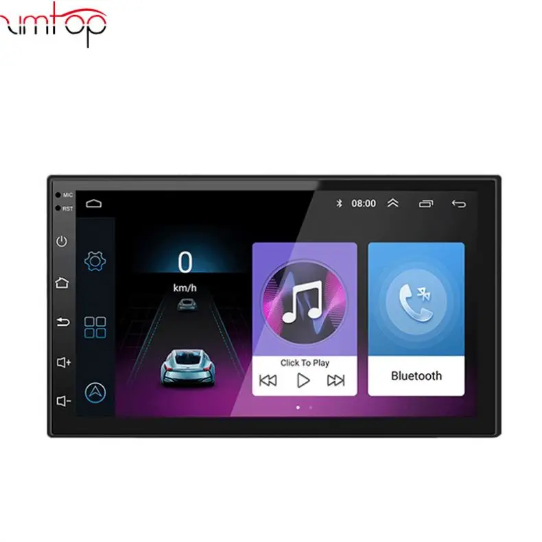 Универсальный 7 дюймов Wince DVD плеер автомобиля с Bluetooth Зеркало Ссылка Полный сенсорный экран HD видео музыка выход