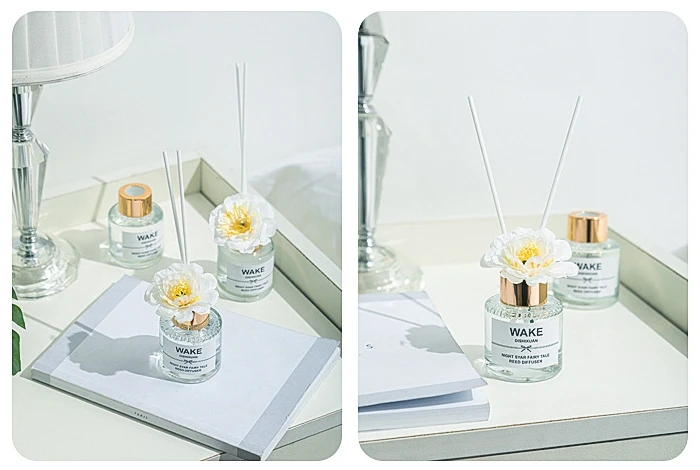 50ml Wholesale Luxury Design Home Decorative Aromatherapy Essential Oil Fragrance Perfume Bottle Reed Diffuser For Home Decor