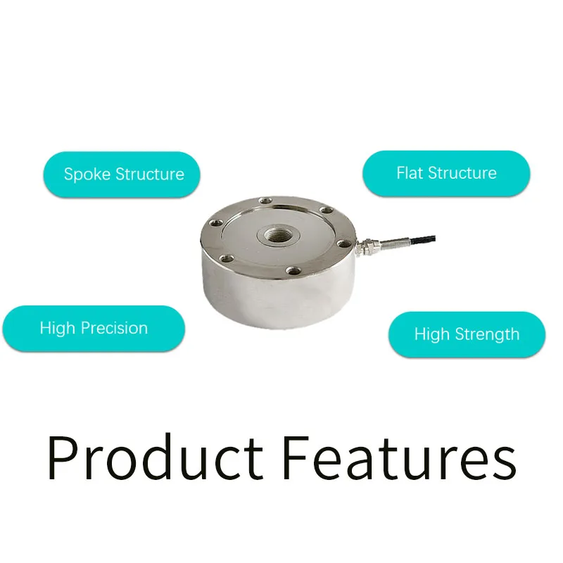 200kg-700kg High Precision Spoke Load Cell Pressure Sensor Force Measuring Weight Gravity Module