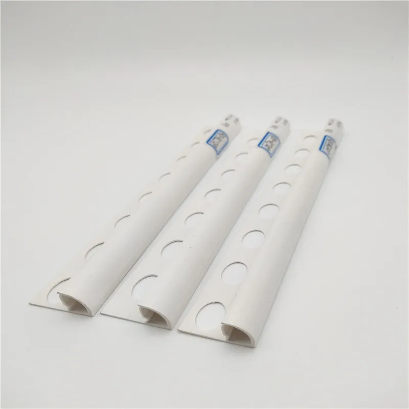 Plastic PVC Extrusion Corner Profiles Decorative Building Materials for ceramic tile connection