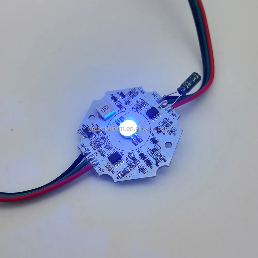 3W RGB LED Pixel Modules DC12V WS2811 IC LED Pixel Module RGB Addressable Light Source for Light Box Decorative Lighting