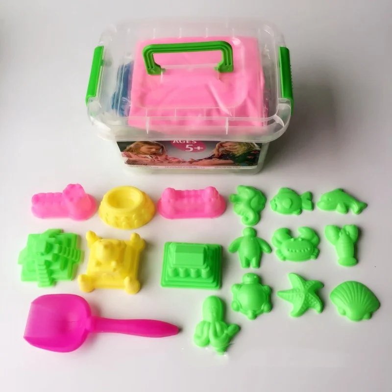 Educational Toy Kids Play Magic Sand 16 Moulds