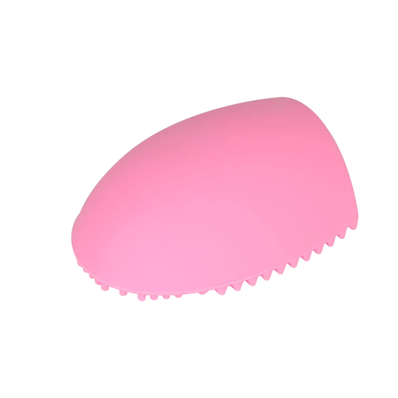 2021 Factory Direct Supply Egg Shape Silicone Makeup Brush Cleaner with Printed Logo