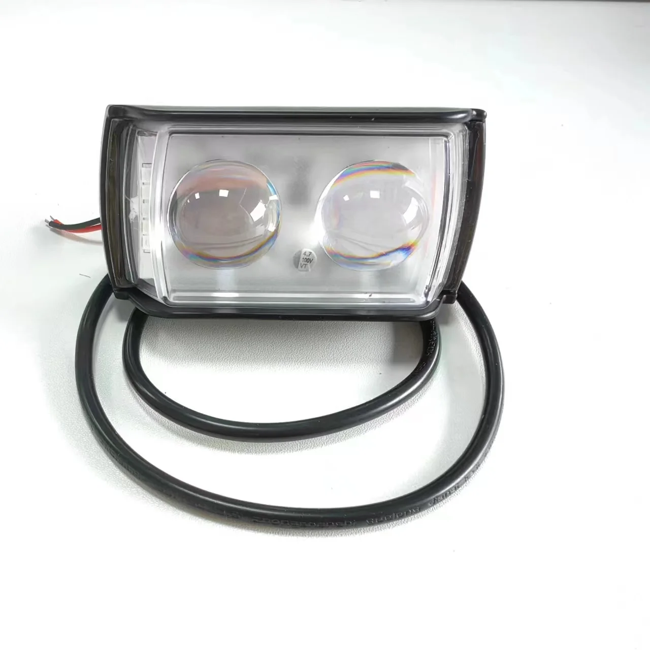 2 lens spotlight 15 W white yellow Led Motorcycle Fog Light spotlight Working Light