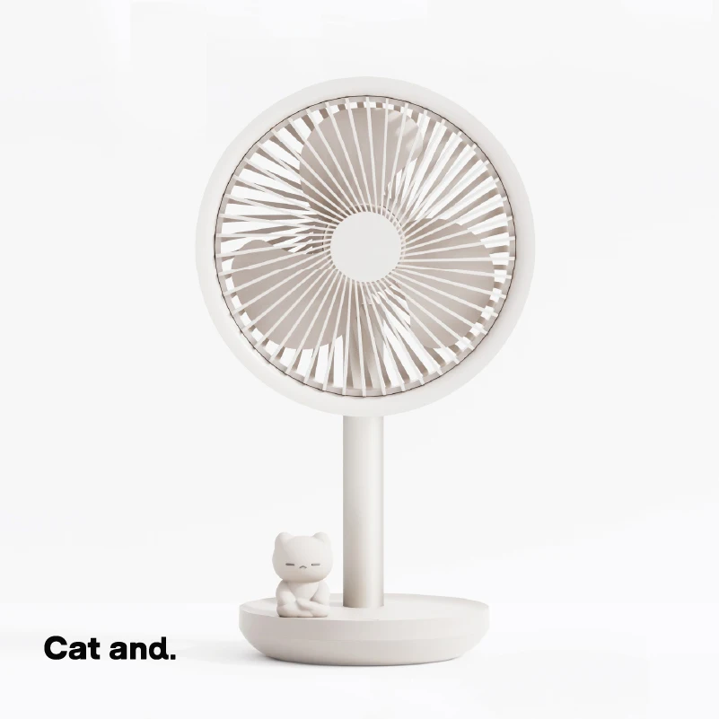 New Arrival Rechargeable Mini Desktop Fan Portable Adjustable Cool Air Table Fan with Rotation