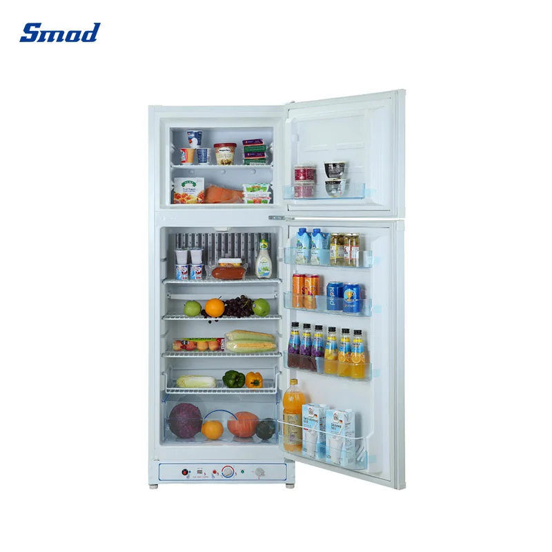 Non Electric Refrigerator Double Refrigerator & Freezer Propane Gas Refrigerator