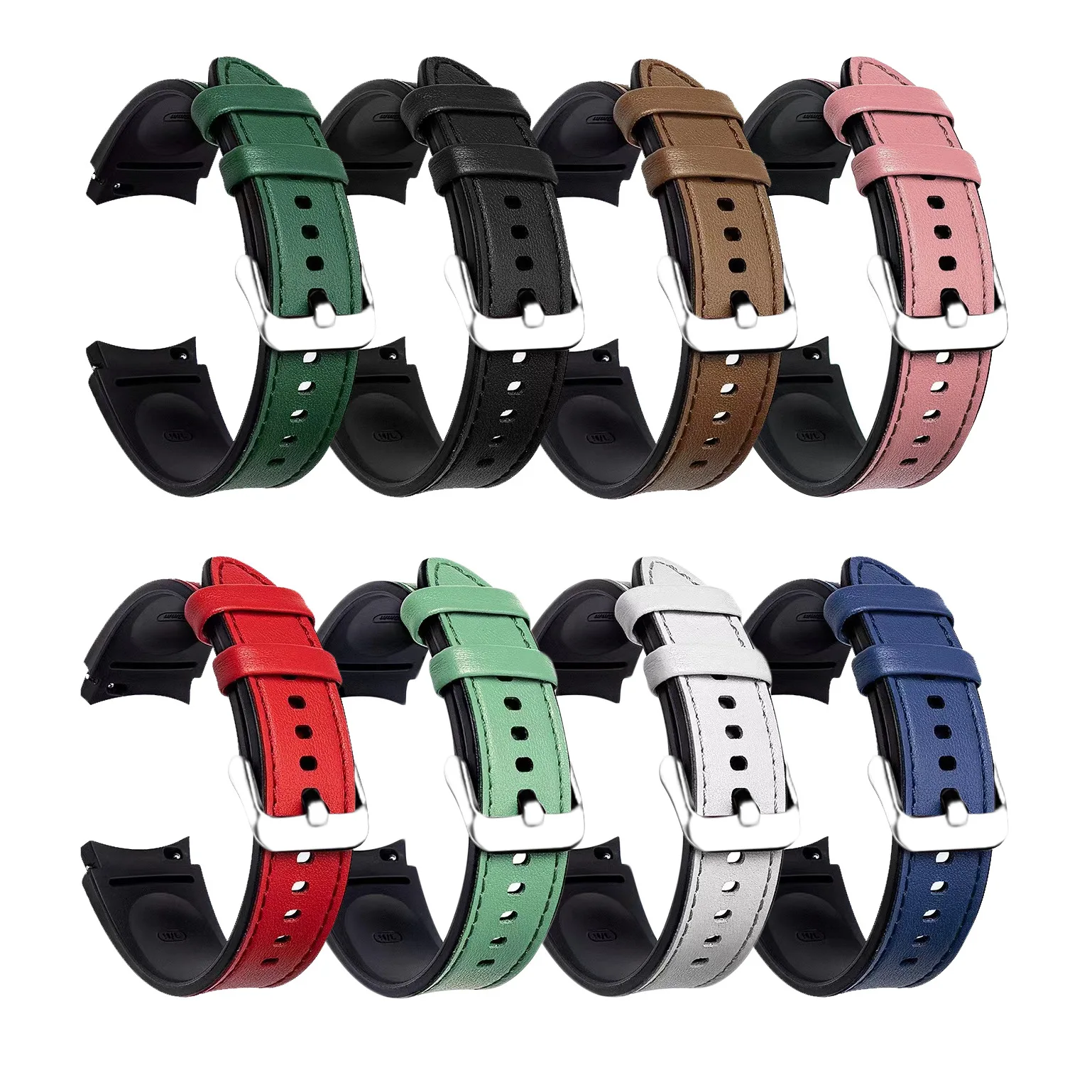 Smart part & accessory 20mm 22mm Quick release watch band for Samsung 4/5 watch silicone leather strap for strop strap